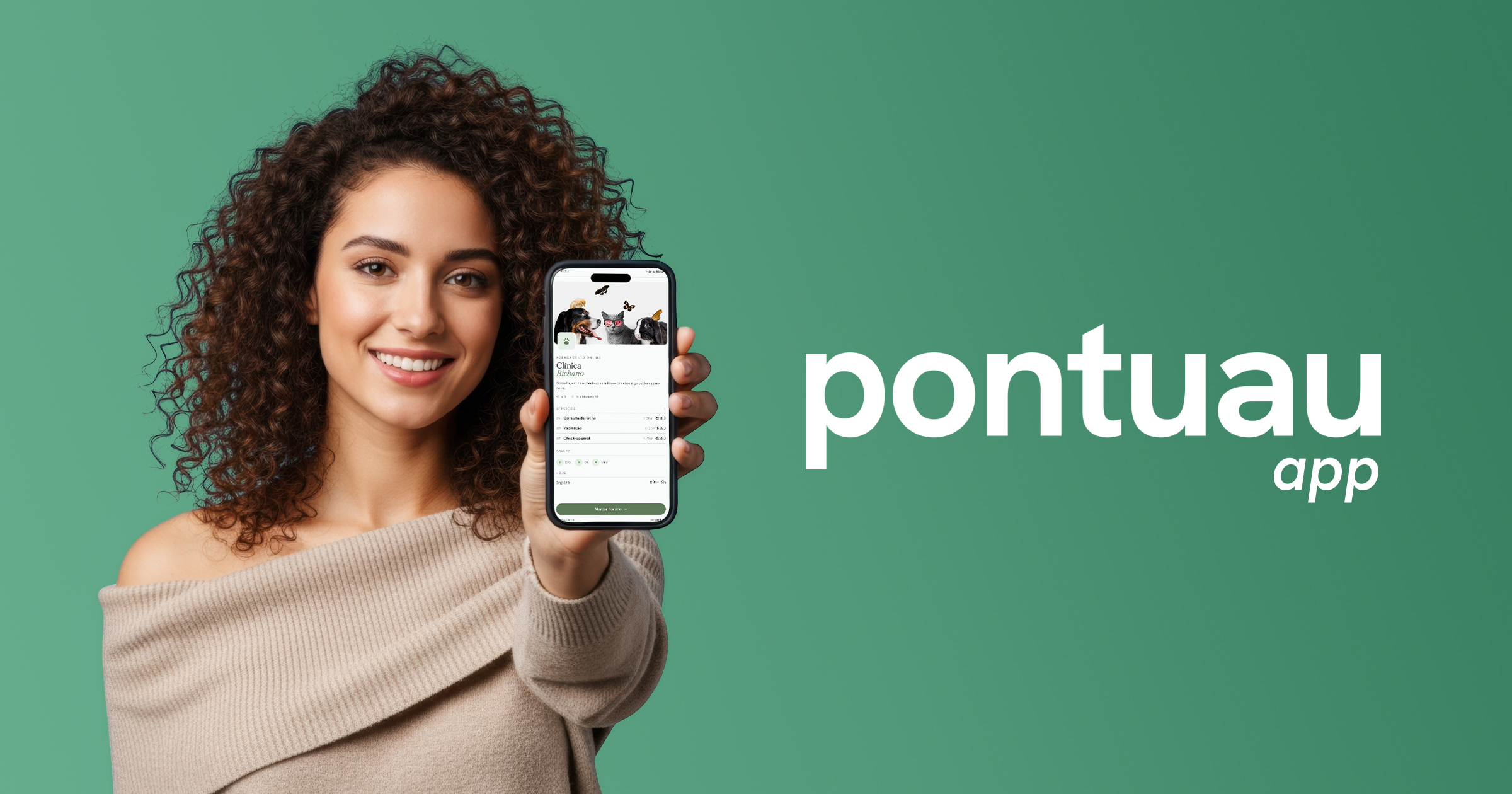 Cliente agendando pelo Pontuau